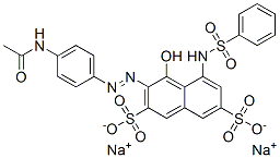 CAS#: 13390-46-0, Disodium 3-[[4-(Acetylamino)Phenyl]Azo]-4-Hydroxy-5-[(Phenylsulphonyl)Amino]Naphthalene-2,7-Disulphonate