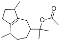 CAS 登录号：134-28-1， 2-[(3S,5R,8S)-3,8-二甲基-1,2,3,4,5,6,7,8-八氢薁-5-基]丙-2-基乙酸酯