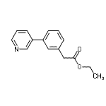 CAS 登录号：134163-87-4， 乙基[3-(3-吡啶基)苯基]乙酸酯