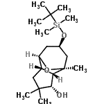 CAS#: 134176-24-2, (1S,2S,3S,6S,7R,9R)-9-{[Dimethyl(2-Methyl-2-Propanyl)Silyl]Oxy}-1,4,4-Trimethyl-11-Oxatricyclo[5.3.1.0<Sup>2,6</Sup>]Undecan-3-Ol