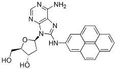 CAS#: 134249-05-1, (2R,3S)-5-[6-Amino-8-(Pyren-2-Ylamino)Purin-9-Yl]-2-(Hydroxymethyl)Oxolan-3-Ol