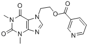 CAS#: 13425-39-3, 2-(1,2,3,6-Tetrahydro-1,3-Dimethyl-2,6-Dioxo-7H-Purin-7-Yl)Ethyl Nicotinate