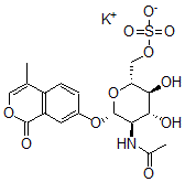 CAS#: 134268-92-1, Potassium [(2R,3S,4R,5R,6S)-5-Acetamido-3,4-Dihydroxy-6-(4-Methyl-1-Oxoisochromen-7-Yl)Oxyoxan-2-Yl]Methyl Sulfate