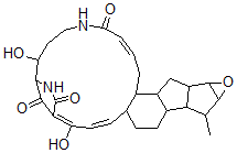 CAS#: 134458-00-7, 5,6,7,8,9,10,15a,16,17,17a,17b,18,18a,19a,19b,20,20a,20b-Octadecahydro-8,11-dihydroxy-18-methyl-9,12-methano-1H-oxireno[4,5]pentaleno[1,2-s]-5,10-benzodiazacycloheptadecine-4,13,21-trione