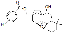 CAS#: 134513-16-9, (7beta,8beta,11beta,13beta)-9,11-Epoxy-7-Hydroxy-17-Norkaur-15-Ene-13 Methanol alpha-(4-Bromobenzoate)