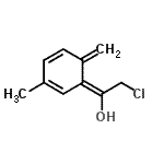 CAS#: 134528-82-8, (1E)-2-Chloro-1-(3-Methyl-6-Methylene-2,4-Cyclohexadien-1-Ylidene)Ethanol