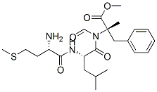 CAS 登录号：134574-90-6， 甲基(2S)-2-[[(2S)-2-[[(2S)-2-氨基-4-甲硫基丁酰基]氨基]-4-甲基戊酰基]-甲酰氨基]-2-甲基-3-苯丙酸酯