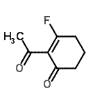 CAS 登录号：134614-45-2， 2-乙酰基-3-氟-2-环己烯-1-酮