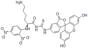 CAS#: 134649-45-9, (2S)-6-Amino-N-[(3',6'-Dihydroxy-3-Oxospiro[2-Benzofuran-1,9'-Xanthene]-5-Yl)Carbamothioyl]-2-[(2,4-Dinitrophenyl)Amino]Hexanamide