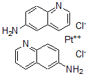 CAS 登录号：134901-21-6， 二(6-氨基喹啉)二氯铂(II)