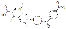 CAS#: 135038-30-1, 1-Ethyl-6-Fluoro-7-[4-(4-Nitrobenzoyl)Piperazin-1-Yl]-4-Oxoquinoline-3-Carboxylic Acid