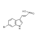 CAS#: 135250-41-8, (2E)-3-(6-Bromo-1H-Indol-3-Yl)Acrylic Acid