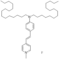CAS#: 135288-72-1, 4-[2-[4-(Dipentadecylamino)Phenyl]Ethenyl]-1-Methyl-Pyridinium Iodide (1:1)