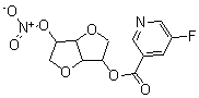 CAS#: 135304-12-0, 1,4:3,6-Dianhydro-D-Glucitol 2-(5-Fluoro-3-Pyridinecarboxylate) 5-Nitrate
