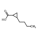 CAS 登录号：13536-04-4， 2-丁基环丙烷羧酸