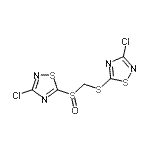 CAS#: 135379-15-6, 3-Chloro-5-({[(3-Chloro-1,2,4-Thiadiazol-5-Yl)Sulfanyl]Methyl}Sulfinyl)-1,2,4-Thiadiazole