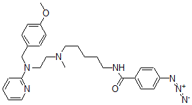 CAS#: 135408-68-3, 4-Azido-N-[5-[2-[(4-Methoxyphenyl)Methyl-Pyridin-2-Ylamino]Ethyl-Methylamino]Pentyl]Benzamide