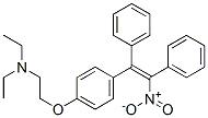 CAS 登录号：13542-78-4， N,N-二乙基-2-[4-(2-硝基-1,2-二苯乙烯基)苯氧基]乙胺