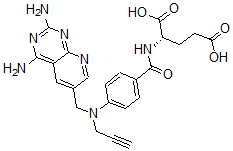 CAS#: 135423-84-6, (2S)-2-[[4-[(2,4-Diaminopyrido[6,5-d]Pyrimidin-6-Yl)Methyl-Prop-2-Ynylamino]Benzoyl]Amino]Pentanedioic Acid