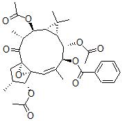 CAS#: 135467-87-7, (1aS-(1aR*,2R*,3S*,4aR*,6S*,7S*,7aS*,8E,10R*,11R*,11aS*))-2,7,11-Tris(Acetyloxy)-10-(Benzoyloxy)-1a,2,3,6,7,10,11,11a-Octahydro-1,1,3,6,9-Pentamethyl-4a,7a-Epoxy-5H-Cyclopenta(a)Cyclopropa(F)Cyclodecen-4(1H)-One