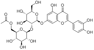 CAS#: 135546-08-6, 7-[[2-O-(6-O-Acetyl-beta-D-Glucopyranosyl)-beta-D-Glucopyranosyl]Oxy]-2-(3,4-Dihydroxyphenyl)-5-Hydroxy-4H-1-Benzopyran-4-One