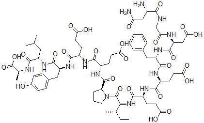 CAS#: 135546-61-1, L-Asparaginylglycyl-L-alpha-aspartyl-L-pheylalanyl-L-alpha-glutamyl-L-alpha-glutamyl-L-isoleucyl-L-prolyl-L-alpha-glutamyl-L-alpha-glutamyl-L-tyrosyl-L-leucyl-L-Alanine