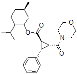 CAS#: 135588-56-6, [(5R)-5-Methyl-2-Propan-2-Ylcyclohexyl] (1R,2R,3S)-2-(Morpholine-4-Carbonyl)-3-Phenylcyclopropane-1-Carboxylate