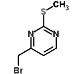 CAS 登录号：135645-63-5， 4-(溴甲基)-2-(甲硫基)嘧啶