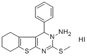 CAS 登录号：135718-67-1， 5,6,7,8-四氢-2-(甲硫基)-4-苯基-[1]苯并噻吩并[2,3-d]嘧啶-3(4H)-胺氢碘酸盐(1:1)