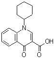 CAS 登录号：135906-00-2， 1-环己基-4-氧代-1,4-二氢-3-喹啉羧酸