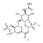 CAS#: 136098-00-5, Trisodium 2-acetamido-2-deoxy-4-O-(4-deoxy-2-O-sulfonato-alpha-L-threo-hex-4-enopyranuronosyl)-6-O-sulfonato-D-glucopyranose