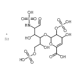 CAS 登录号：136098-10-7， 2-脱氧-4-O-(4-脱氧-2-O-磺基己-4-烯吡喃糖基)-2-(磺基氨基)-己糖6-(氢硫酸盐)钠盐(1:1)