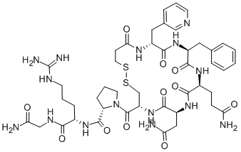 CAS#: 136105-89-0, 3-Mercaptopropionyl-beta-3-Pyridyl-D-Ala-Phe-Gln-Asn-Cys-Pro-Arg-Gly-Nh2