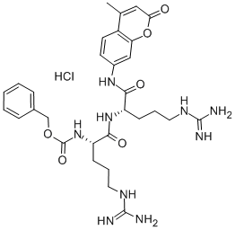 CAS#: 136132-67-7, N2-[(Phenylmethoxy)Carbonyl]-L-Arginyl-N-(4-Methyl-2-Oxo-2H-1-Benzopyran-7-Yl)-L-Argininamide Monohydrochloride