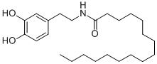 CAS 登录号：136181-87-8， N-[2-(3,4-二羟基苯基)乙基]-十六烷酰胺