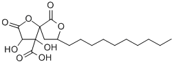 CAS 登录号：136266-34-7， (3R,5R)-7-癸基-3,4-二羟基-2,9-二氧代-1,8-二氧杂螺[4.4]壬烷-4-羧酸