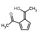 CAS#: 136272-06-5, 1-[(5Z)-5-(1-Hydroxyethylidene)-1,3-Cyclopentadien-1-Yl]Ethanone