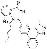 CAS#: 136284-47-4, 2-Butyl-3-[[4-[2-(2H-Tetrazol-5-Yl)Phenyl]Phenyl]Methyl]Benzimidazole-4-Carboxylic Acid