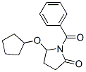 CAS 登录号：136410-22-5， 1-(苯甲酰基)-5-环戊基氧基吡咯烷-2-酮