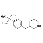 CAS#: 136421-92-6, 3-[4-(2-Methyl-2-Propanyl)Benzyl]Piperidine