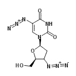 CAS#: 136466-27-8, 5-Azido-1-[(3xi)-3-Azido-2,3-Dideoxy-beta-D-Glycero-Pentofuranosyl]-2,4(1H,3H)-Pyrimidinedione