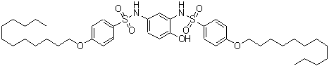 CAS#: 136582-09-7, N,N'-(4-Hydroxy-1,3-Phenylene)Bis[4-(Dodecyloxy)Benzenesulfonamide]
