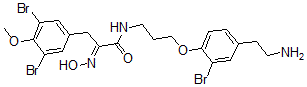 CAS#: 136685-30-8, (2E)-N-[3-[4-(2-Aminoethyl)-2-Bromophenoxy]Propyl]-3-(3,5-Dibromo-4-Methoxyphenyl)-2-Hydroxyiminopropanamide