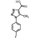 CAS 登录号：136689-94-6， 1-(4-氟苯基)-5-甲基-1H-1,2,3-三唑-4-羧酸