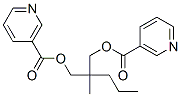 CAS#: 13671-63-1, [2-Methyl-2-(Pyridine-3-Carbonyloxymethyl)Pentyl] Pyridine-3-Carboxylate