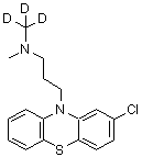 CAS 登录号：136765-28-1， 3-(2-氯-10H-吩噻嗪-10-基)-N-甲基-N-(<sup>2</sup>H<sub>3</sub>)甲基-1-丙胺