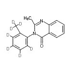 CAS#: 136765-41-8, 2-Methyl-3-[2-(<Sup>2</Sup>H<Sub>3</Sub>)Methyl(<Sup>2</Sup>H<Sub>4</Sub>)Phenyl]-4(3H)-Quinazolinone