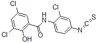 CAS 登录号:136769-35-2, 3,5-二氯-N-(2-氯-4-异硫氰酸基苯基)-2-羟基苯甲酰胺
