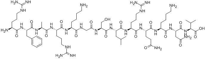 CAS#: 136795-05-6, L-Arginyl-L-Phenylalanyl-L-Alanyl-L-Arginyl-L-Lysylglycyl-L-Seryl-L-Leucyl-L-Arginyl-L-Glutaminyl-L-Lysyl-L-Asparaginyl-L-Valine