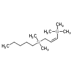 CAS 登录号：136935-50-7， {(1Z)-3-[二甲基(戊基)硅烷基]-1-丙烯-1-基}(三甲基)硅烷